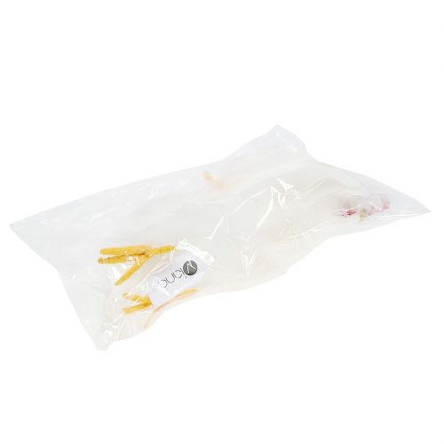 Floristik24 Coq poule avec plumes blanc 17cm, 21cm 2pcs