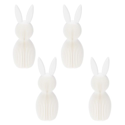 Article Figurine décorative de lapin pour une décoration de Pâques moderne, 11 cm, lot de 4