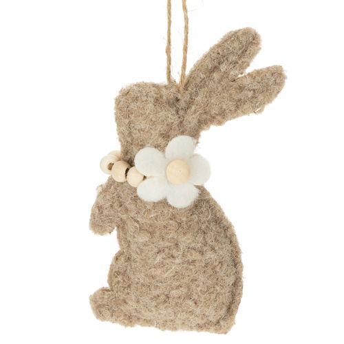 Floristik24 Décoration suspendue lapin de Pâques, accessoire décoratif idéal pour la fenêtre, 14 cm, lot de 8