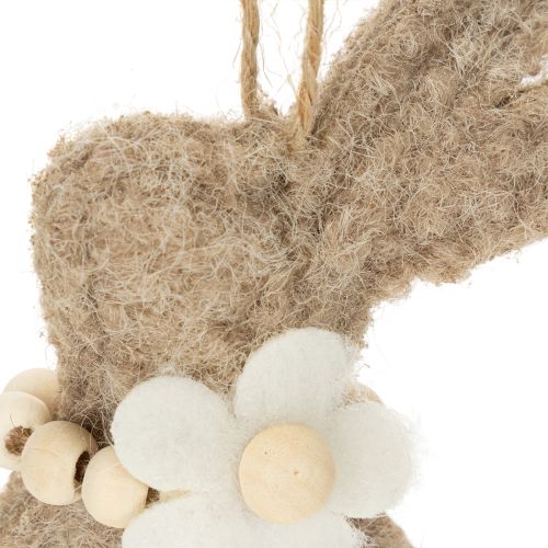 Article Décoration suspendue lapin de Pâques, accessoire décoratif idéal pour la fenêtre, 14 cm, lot de 8