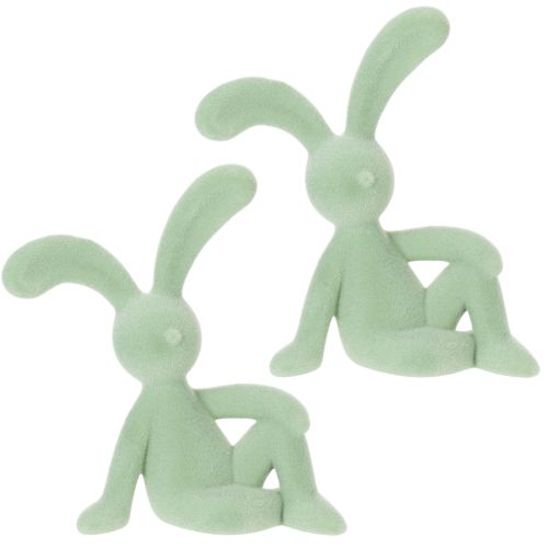 Article Figurine décorative de lapin de Pâques pour une décoration intérieure élégante et pour Pâques, 22 cm, lot de 2