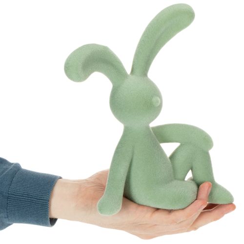 Article Figurine décorative de lapin de Pâques pour une décoration intérieure élégante et pour Pâques, 22 cm, lot de 2