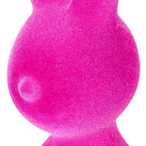 Article Lapin décoratif assis, idéal pour apporter une touche printanière à votre salon ou bureau, 22 cm, lot de 2.