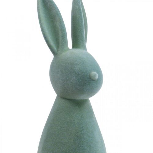 Article Lapin Décoratif Lapin de Pâques Décoratif – 2ème Choix – Floqué Gris-Vert H47cm