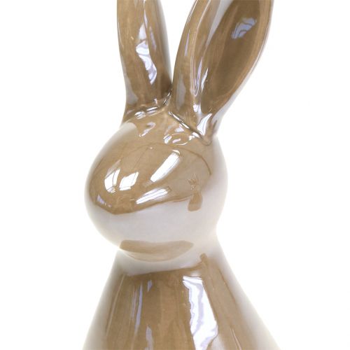 Floristik24 Déco Lapin Brun Nacre 15,5cm 2pcs