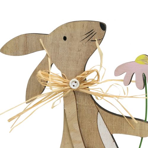 Floristik24 figurine déco lapin en bois 27cm - 31cm 2pcs