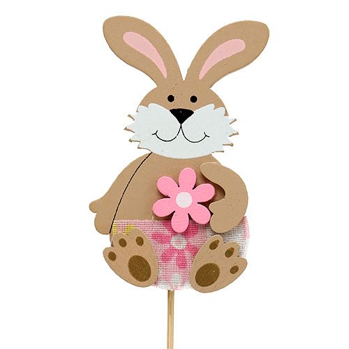 Floristik24 Tri de bouchon de fleur de lapin. 7,5 cm L28 cm 15 pièces