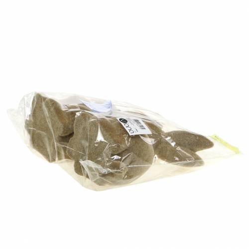 Article Décoration de Pâques lapin assis floqué marron H19cm 2 pcs