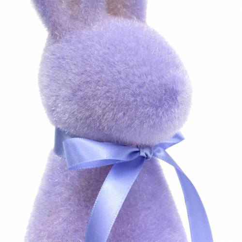 Floristik24 Lièvre floqué Lilas Violet H30cm 2pcs