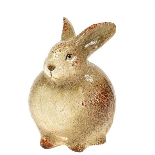 Floristik24 Lapin décoratif en céramique marron 5cm x 7cm