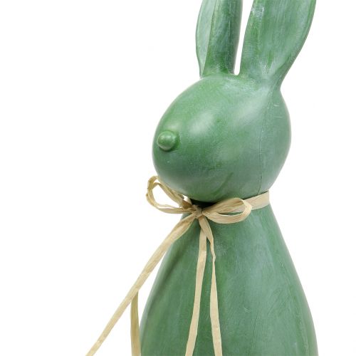 Floristik24 Lapin de Pâques grand vert foncé H47cm