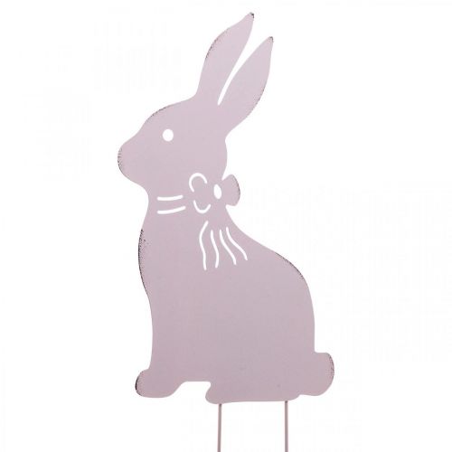 Article Piquet de jardin piquet de lit lapin en métal lilas 17×28,5cm