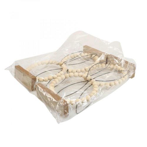 Floristik24 Anneau décoratif lapin décoration table décoration Pâques bois rouille H27,5cm 4pcs