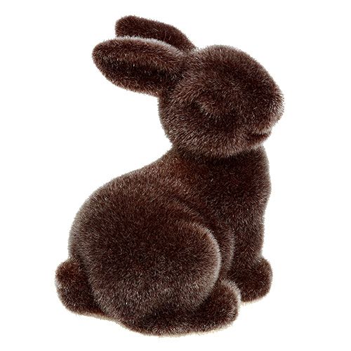 Floristik24 Lapin marron 5cm floqué 2pcs