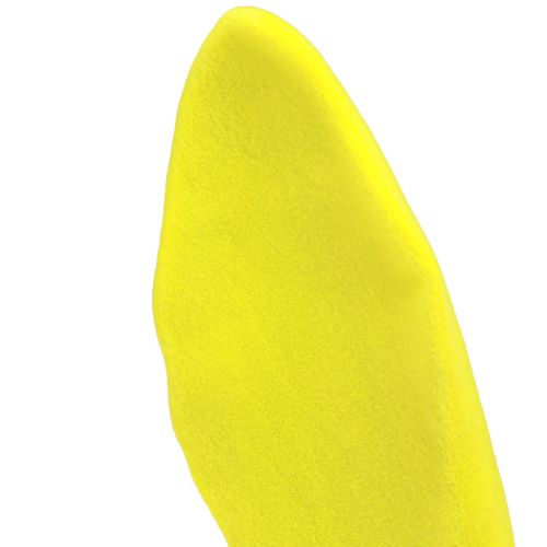 Floristik24 Oreilles décoratives de lapin jaune vert pistache Pâques sur bâton 56cm