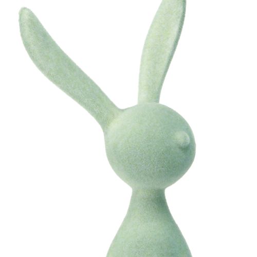 Floristik24 Tabouret Rabbit Edge Lapin de Pâques floqué – 2e choix – Vert marron 28 cm 3 pièces