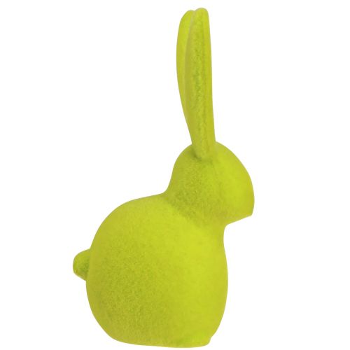 Floristik24 Petits lapins de Pâques assis, floqués de couleurs vives – deuxième choix – 13 cm, 8 pièces