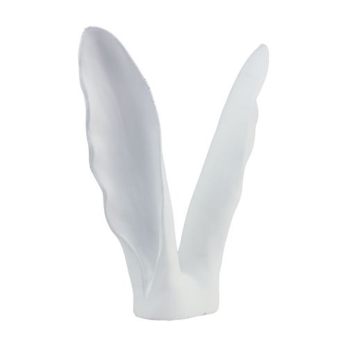 Floristik24 Décoration lapin oreilles de lapin polyrésine blanche 29×7,5×31,5cm