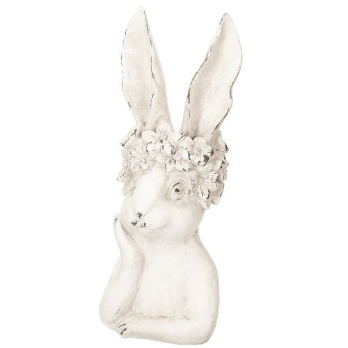 Article Lapin décoratif aux détails soignés, idéal pour des idées intemporelles de printemps et de Pâques, 34 cm