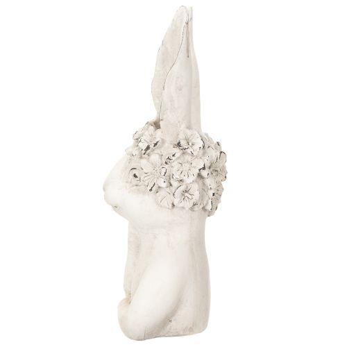 Article Lapin décoratif aux détails soignés, idéal pour des idées intemporelles de printemps et de Pâques, 34 cm