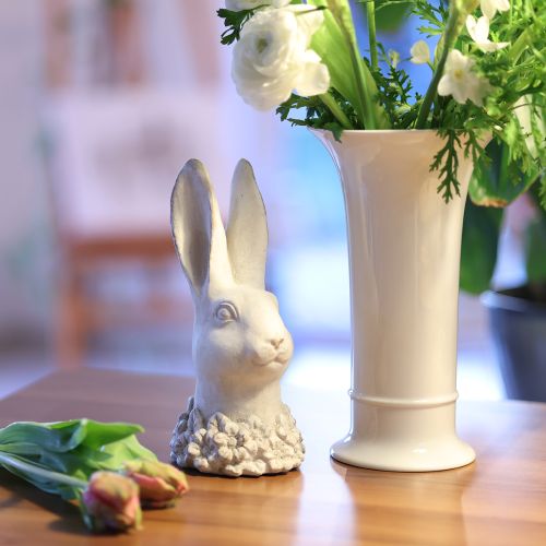 Article Lapin décoratif, point focal apaisant pour une table, une étagère ou un rebord de fenêtre (23 cm).