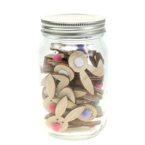 Floristik24 Lapins de Pâques en bois dans un verre 36pcs