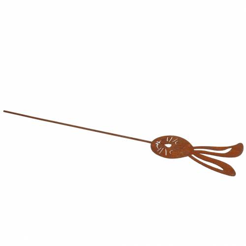 Floristik24 Tête de lapin sur pique métal râpe H45cm décoration jardin