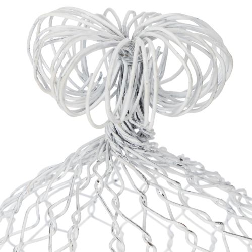 Article Clochette vintage en fil de fer pour décoration de table rustique, 23 cm