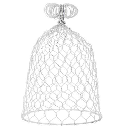 Article Clochette vintage en fil de fer pour décoration de table rustique, 23 cm