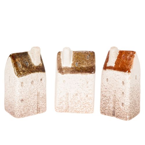 Ensemble de maisons miniatures décoratives en céramique, 7 cm, 3 pièces acheter | Floristik24.be