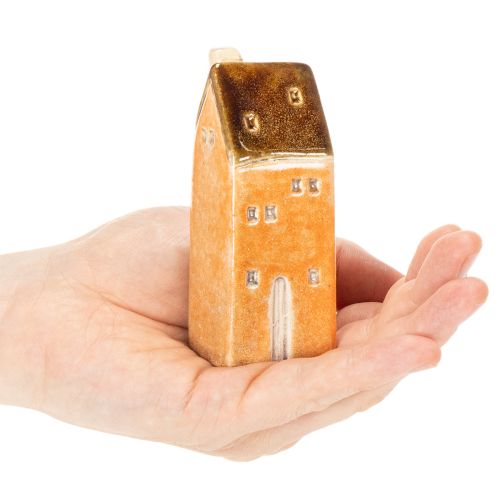 Maison miniature décorative en céramique pour rebord de fenêtre, 10 cm, lot de 3 | Floristik24.be