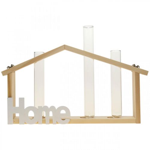 Article Décoration murale bois déco home éprouvette 27,5x4,5x14,5cm