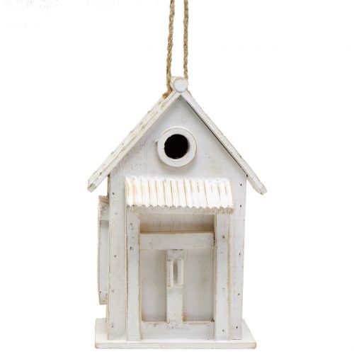 Floristik24 Nichoir suspendu Blanc H25,5cm