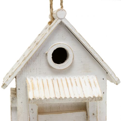 Floristik24 Nichoir suspendu Blanc H25,5cm