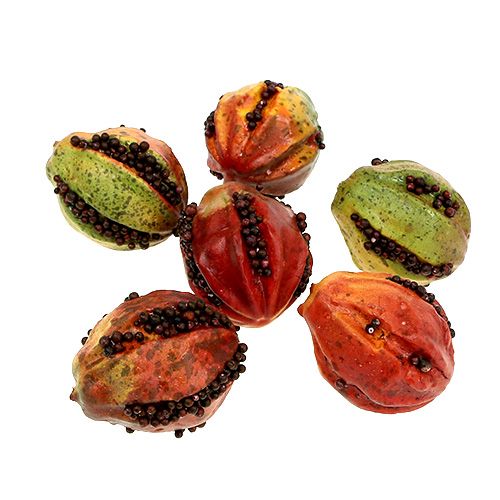 Floristik24 Fruits d&#39;automne 3.5cm rouge, marron 24pcs