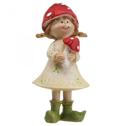 Floristik24 Figurines décoratives pour enfants d'automne garçon et fille champignon enfants 2pcs