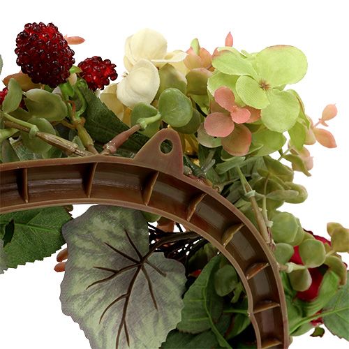 Floristik24 Chapelet automnal avec des fleurs et des baies Ø38cm