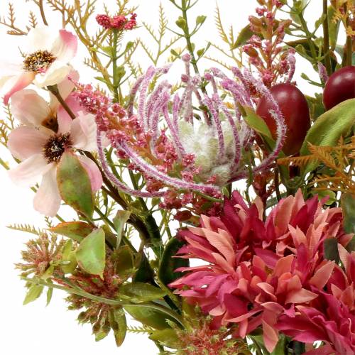 Article Bouquet de fleurs automne fuchsia 40cm