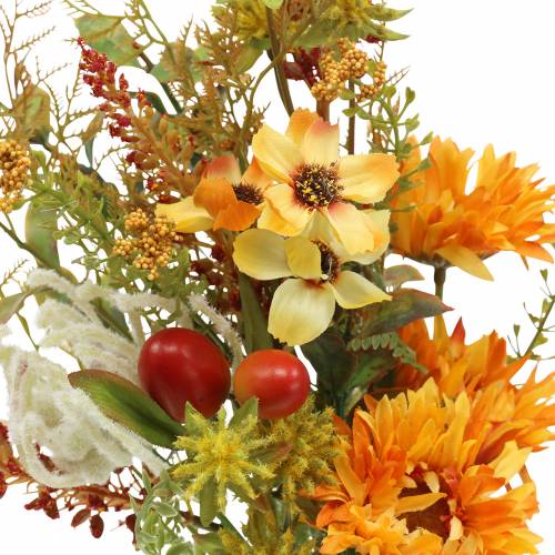 Article Bouquet de fleurs automne orange 40cm