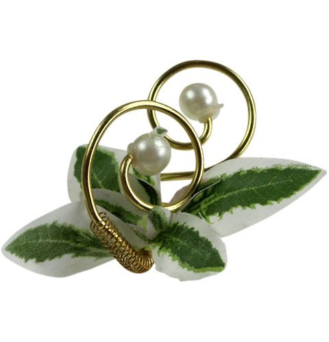 Floristik24 Épingle de mariage avec perles, or 8cm 24 pcs
