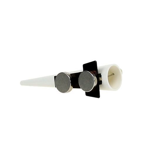 Article Pin&#39;s pour hommes avec aimant Blanc, mat