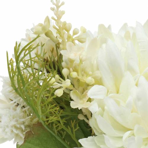 Article Chrysanthème Bouquet Mix Blanc 35cm