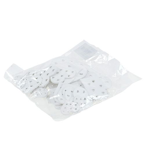 Article Mélange de cœurs blancs 3,3cm - 7cm 54P