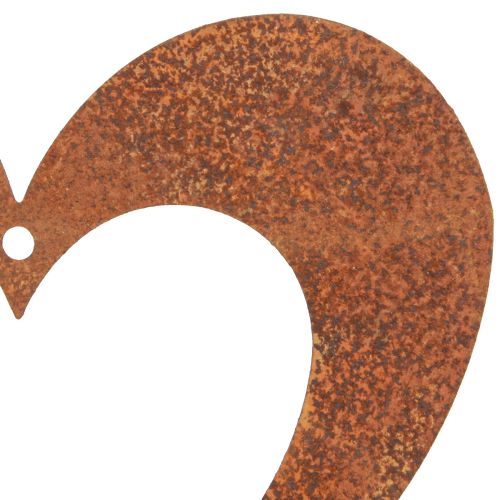 Article Coeur décoration rouille coeur métal patiné 15cm 6 pcs