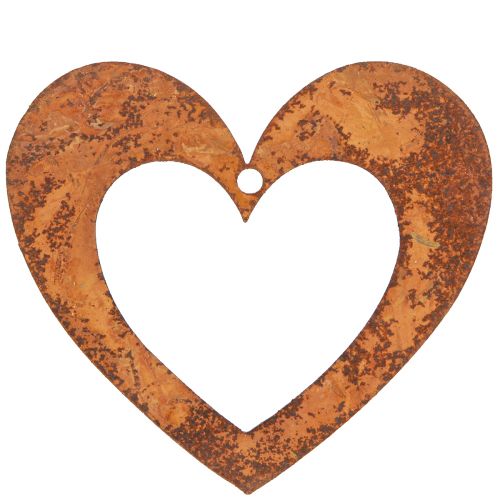 Floristik24 Coeur décoratif rouille décoration de jardin coeur en métal 10cm 12 pcs