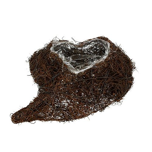 Floristik24 Coeur pour plantes nature 20 x 30 cm H. 9 cm