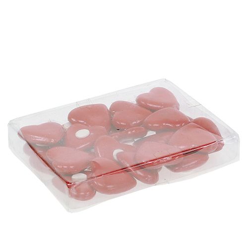 Floristik24 Cœur autocollant 3,5cm Rouge 24P
