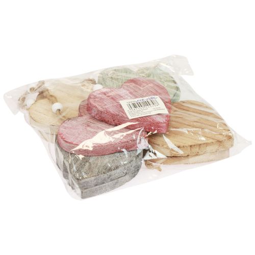 Floristik24 Coeurs en Bois Coeurs Décoratifs Couleur Blanc Bois Vintage 10pcs