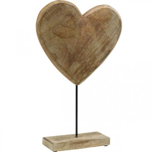 Floristik24 Coeur à poser Décoration Mariage Saint Valentin Fête des Mères Décoration Bois H45cm