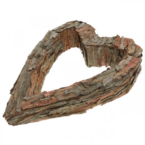 Floristik24 Déco coeur bois écorce de pin 40×32cm